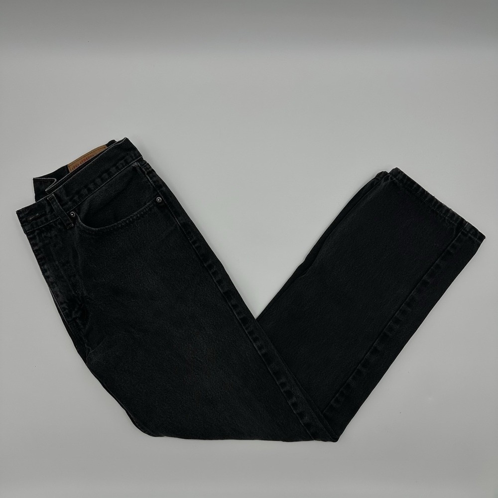 Levi's 505 Jeans Mens 36x34 Black‎ Medium Wash Straight Regular Pants Levis